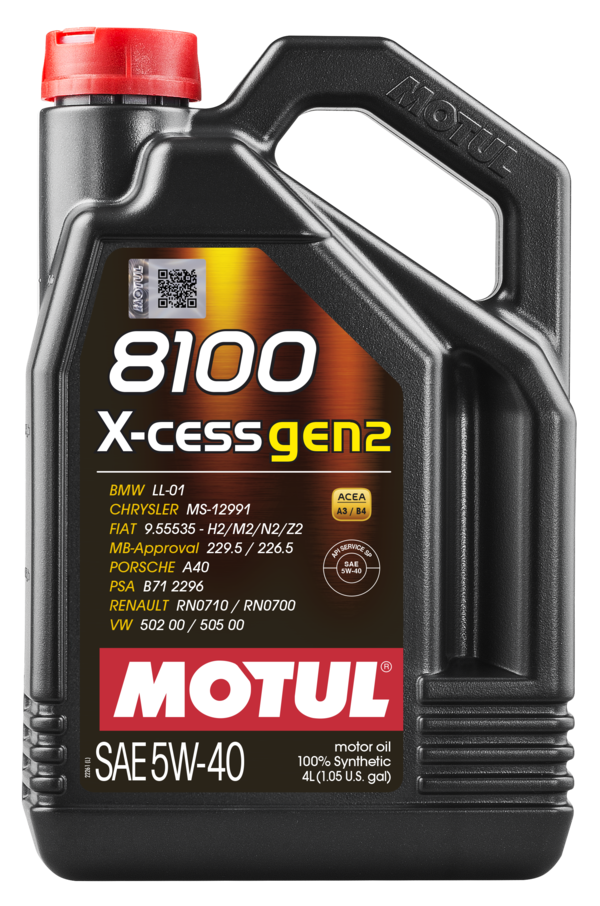 MOTUL 8100 X-CESS GEN2 5W-40_4L