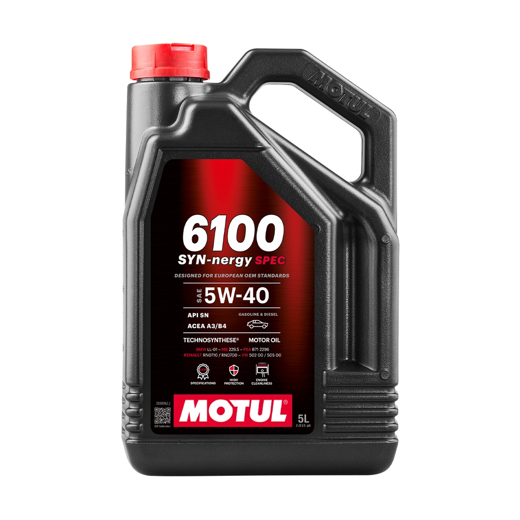 6100 SYN-nergy SPEC 5W-40_5L | Motul Shop