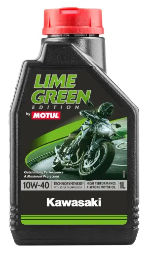 [110442] KAWASAKI LIME GREEN BY MOTUL 10W-40 4T_1L